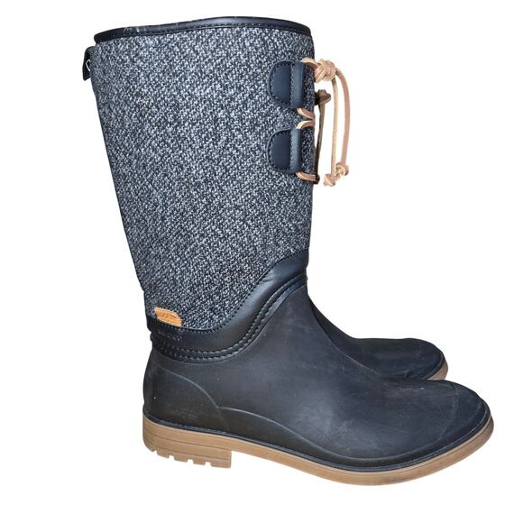 Alpine Design Kamik Women's Size 9 US Winter Rain Boots Color Black Gray Great - Picture 6 of 10